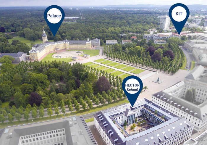 Campus in the center of Karlsruhe