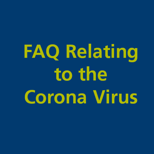FAQ relating to the corona virus